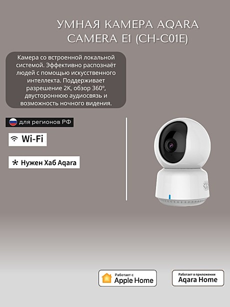 Умная камера Camera E1 360 градусов
